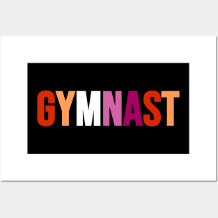 GYMNAST (Lesbian flag colors) Posters and Art